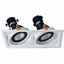 Đèn Spotlight Âm Trần Vuông Đôi BDA170 20W x 2